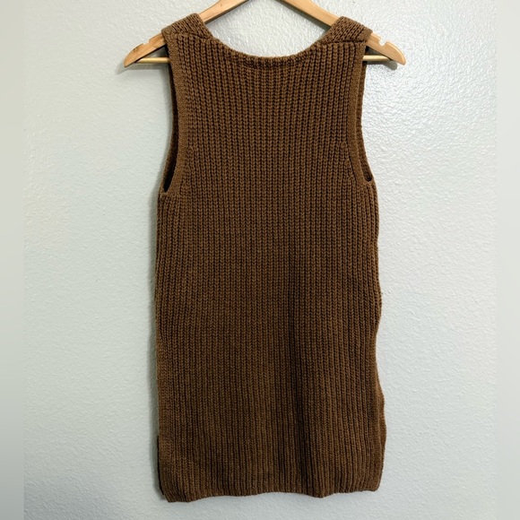 Anthropologie Moth Vneck Sleeveless Wool Blend Sweater - Picture 6 of 11